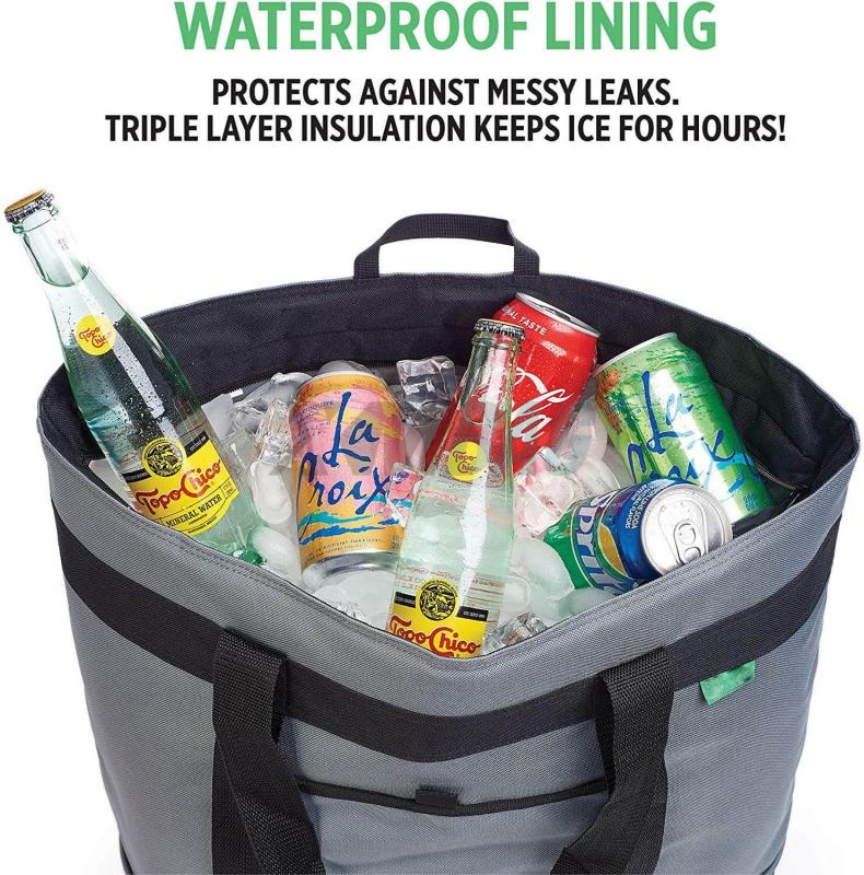 Waterproof Collapsible Insulated Cooler Tote Bag
